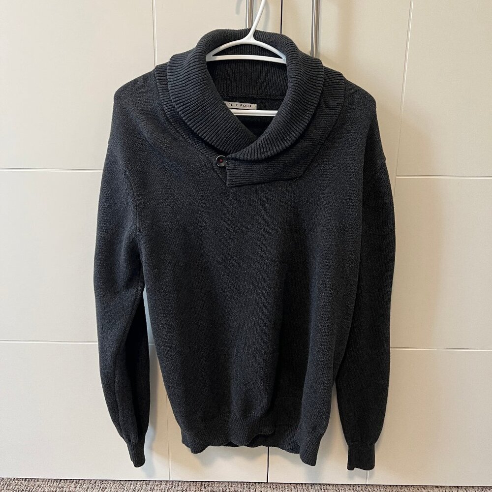 Five Four Sweater  - Dark Grey  - 100% Cotton